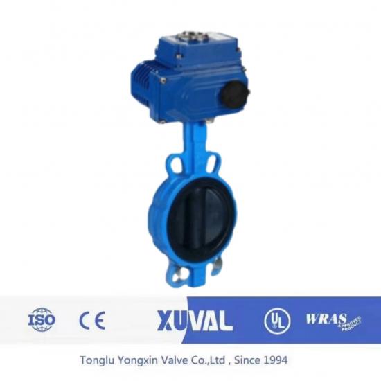 Electric lined rubber butterfly valve