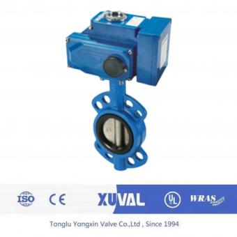 Electric regulating butterfly valve